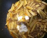 新じゃがの挽肉丼作り方5写真