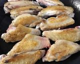【ハニ〜】旨手羽中焼き【マスタ〜ド】作り方3写真