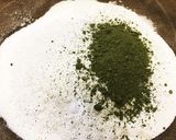 レンジで簡単 こしあん入りよもぎ餅作り方1写真