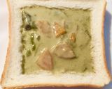 残ったグリーンカレーで☆リメイクトースト作り方2写真
