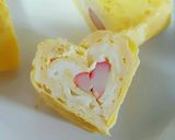 カニかまでハート作り方1写真