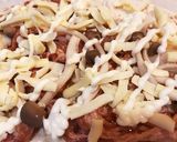 ピザトッピング案☆焼肉＋マヨネーズ作り方2写真