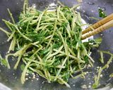レンジで1分！豆苗のナムル作り方3写真