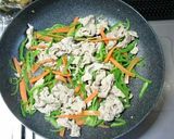 安い食材で！豚こま肉の青椒肉絲風作り方4写真