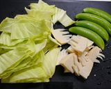 簡単！春野菜の桜えび焦がし醤油和え作り方1写真