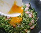 朝食！豆苗のウインナー卵ソテー作り方3写真
