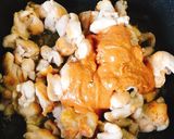 お弁当に鶏肉のケチャマヨチーズカレー炒め作り方7写真