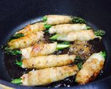 アスパラガスの肉巻き★照り焼き作り方3写真