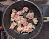 フライパンでほわほわ親子丼☆親子煮作り方3写真