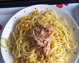 ツナとコーンの和風パスタ作り方3写真