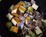 厚あげと豚こまのチリソース作り方3写真