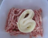 豚ひき肉の卵添え作り方1写真