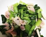 小松菜ベーコン炒め作り方4写真