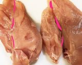 鶏胸肉でしっとり鶏ハム♡作り方1写真