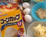 アイスコーン☆青のりチーズの焼き菓子作り方1写真