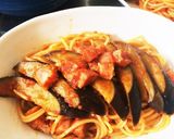 ナスとベーコンのトマトソースパスタ作り方8写真