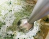 新玉ねぎとほうれん草のスープ作り方4写真