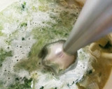 新玉ねぎとほうれん草のスープ作り方4写真