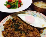 お鍋で簡単♫煮込ハンバーグ味のひき肉丼!作り方5写真