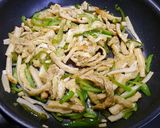 簡単！油揚げで肉無し青椒肉絲作り方3写真