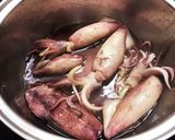 ウドと小ヤリイカの甘辛煮♪作り方5写真