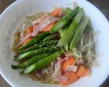 もやしとアスパラの蒸し焼きをお弁当に～作り方5写真