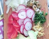 食べて美肌:マグロアボカド和風スパゲティ作り方4写真