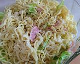 時短！焼肉のたれ&粉チーズでやきそば作り方2写真