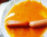 レンジで☆ウィンナーの卵ロール作り方3写真