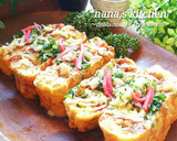 ふんわりとろ～♪＊お好み焼き風厚焼き卵＊作り方2写真
