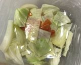 野菜のレンジ蒸し(鶏胸肉のせ)作り方2写真
