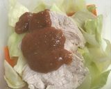 野菜のレンジ蒸し(鶏胸肉のせ)作り方4写真