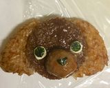 簡単犬キャラ弁★火を使わずプードル★作り方4写真