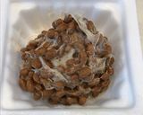 レンジで簡単、納豆入りのふんわり玉子焼き作り方2写真