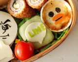 LINEキャラ弁【ムーンとサリー】作り方2写真