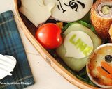LINEキャラ弁【ムーンとサリー】作り方3写真