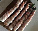 豚バラ肉でアスパラ巻き巻き〜作り方4写真