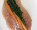 春菊と人参の肉巻きササミフライ作り方2写真