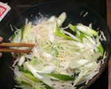 シンプル野菜摂取　もやしと長ネギの炒め物作り方2写真