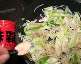 シンプル野菜摂取　もやしと長ネギの炒め物作り方3写真