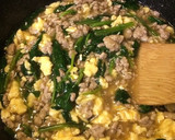 簡単&丼も！ひき肉ほうれん草の甘辛卵あん作り方5写真