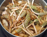 たけのことつくしの炊き込みご飯作り方2写真