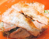 鮭と野菜のほんだし蒸し作り方5写真