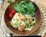 鶏むね肉とほうれん草の生姜あんかけ炒め作り方6写真