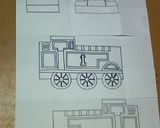 立体トーマス型・チョコレートケーキ作り方1写真