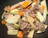 豚肉と五菜あんかけ作り方3写真