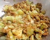 お弁当に♡そぼろとポテトのチーズ焼き作り方2写真