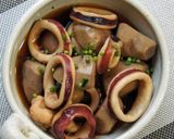 ご飯のお供にお酒のあてに「げその肝和え」作り方4写真