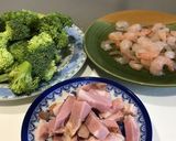 ブロッコリーとエビの簡単お弁当おかず作り方1写真