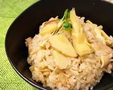 鶏肉でだしいらず☆ごま香る〜たけのこご飯作り方14写真